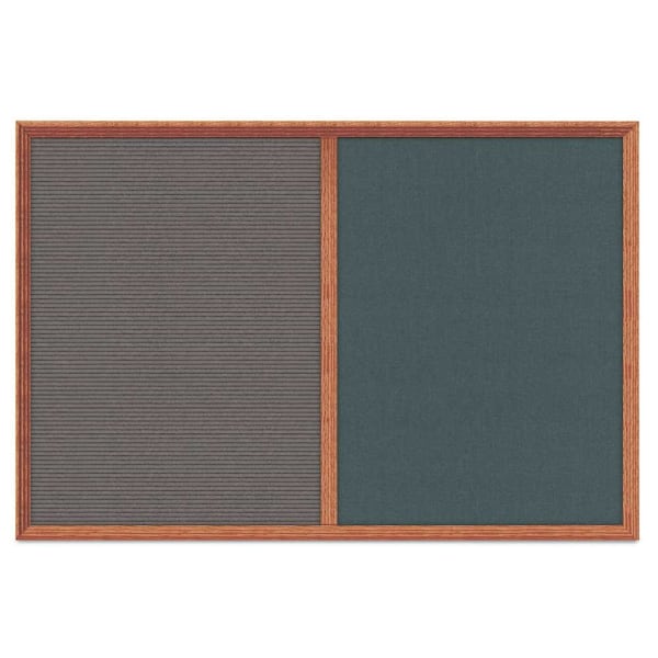Enclosed Corkboard, 1 Door, 60"x36", 4" Fra